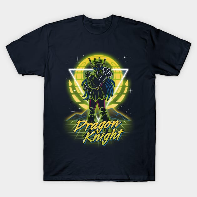 Retro Dragon Knight T-Shirt by Olipop